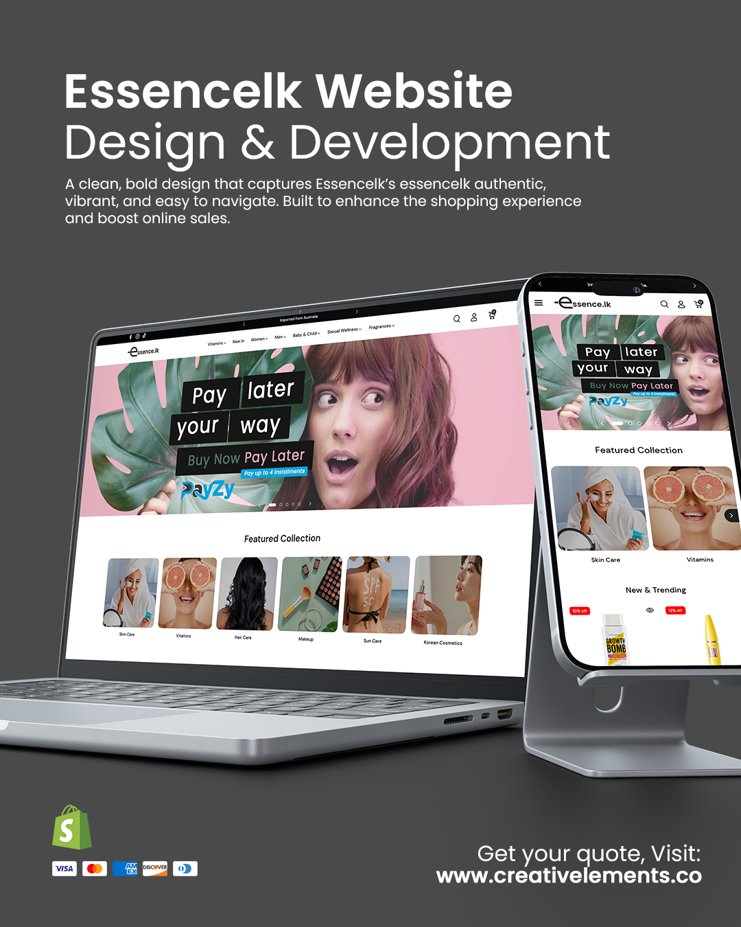 Essencelk Website - Design & Development